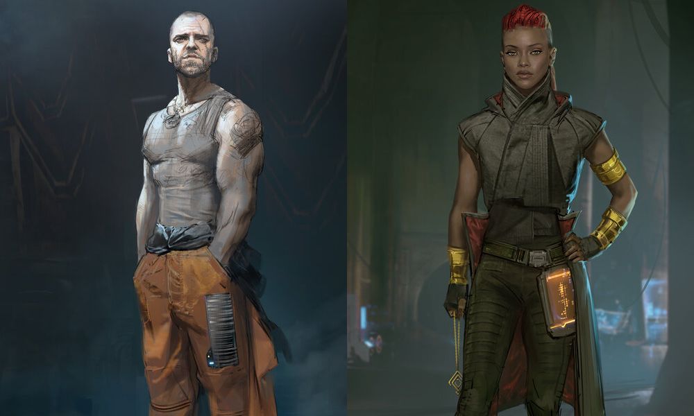 2150 - character concepts for Deakins and ReDro