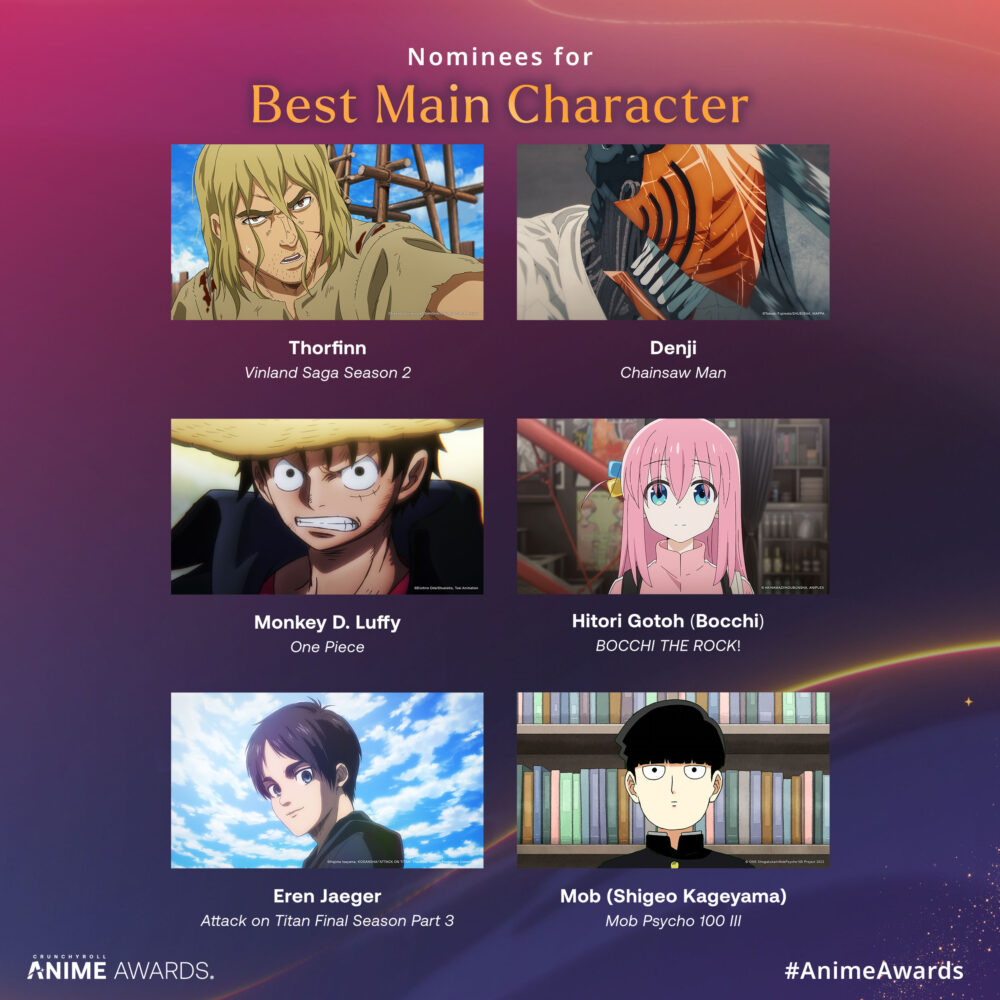 Crunchyroll Anime Awards - Best Main Character