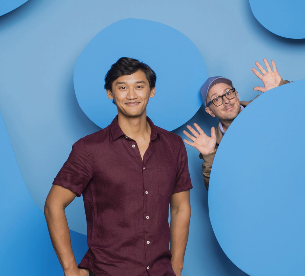 Joshua Dela Cruz and Steve Burns