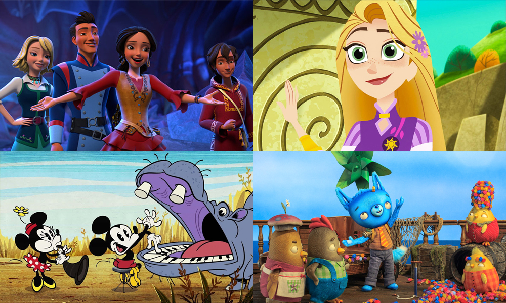 Elena of Avalor / Rapunzel's Tangled Adventure / Disney Mickey Mouse / Tumble Leaf