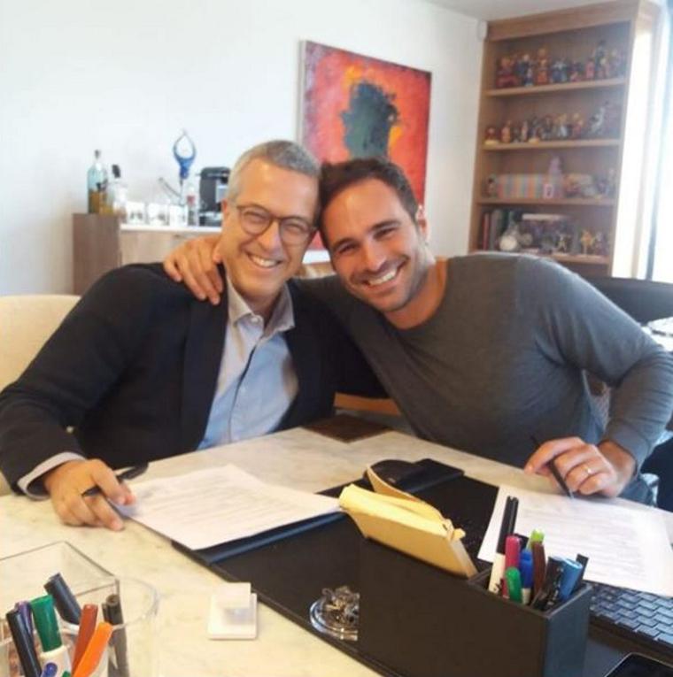 Ignacio Segura (Planeta Junior) and Jeremy Zag (ZAG Ent.)