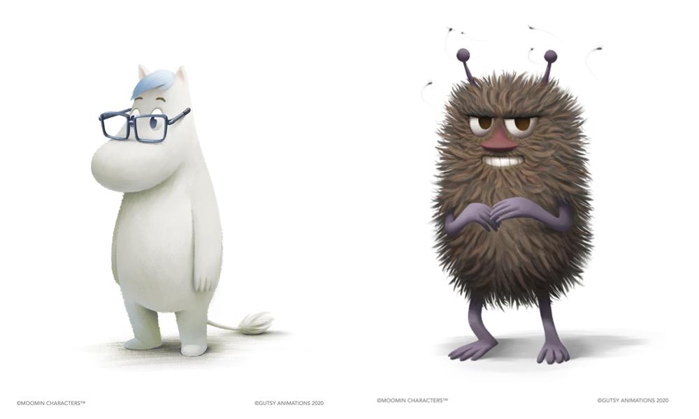 Concept artwork for new characters Snork and Stinky.