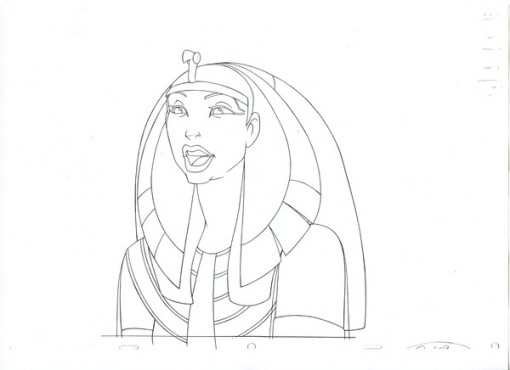 The Queen from Prince of Egypt Final Line Drawing The Queen from Prince of Egypt Final Line Drawing