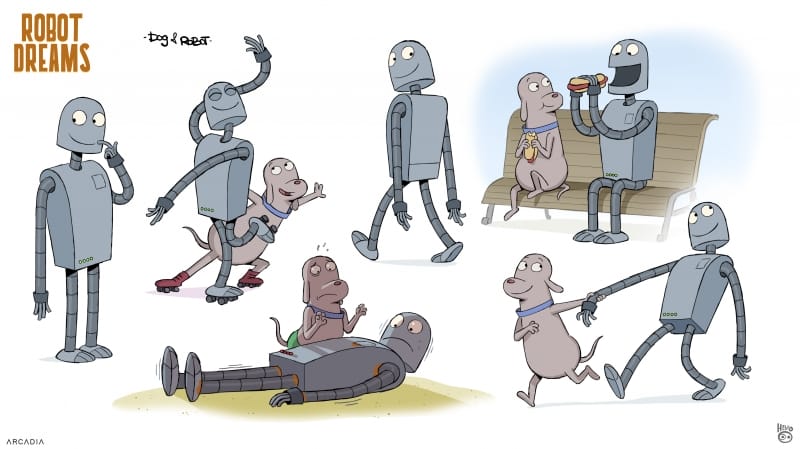 Robot Dreams character design by Daniel Fernández Casas