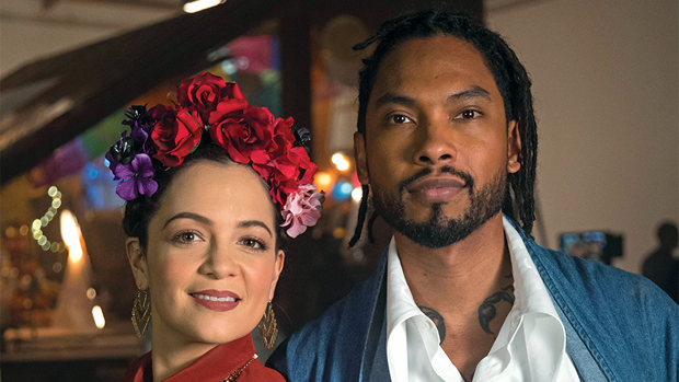 Natalia Lafourcade and Miguel