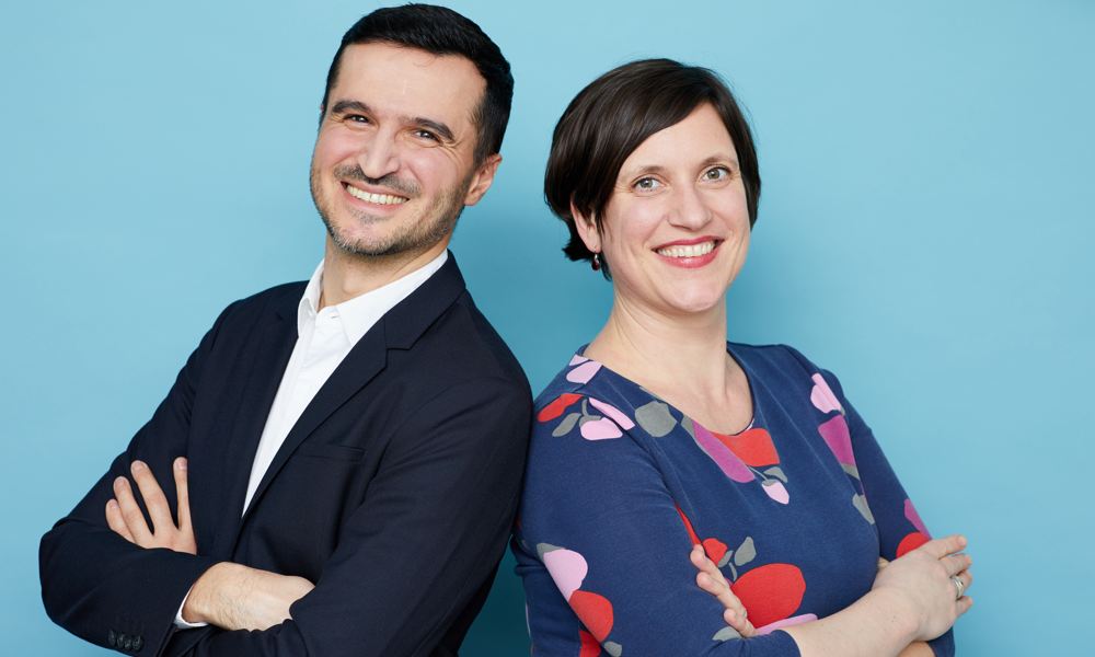 Reza Memari and Maite Woköck of Telescope Animation. Photo by Lena Juergensen