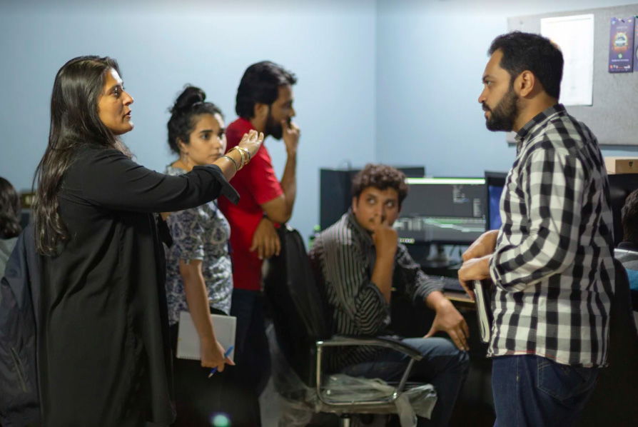Sharmeen Obaid-Chinoy leads a team of animators at her Waadi Animation studio in Pakistan.
