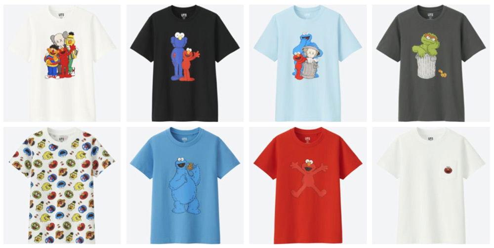 Uniqlo KAWS x Sesame Street