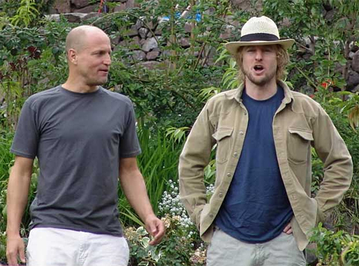 (from left) Woody Harrelson and Owen Wilson